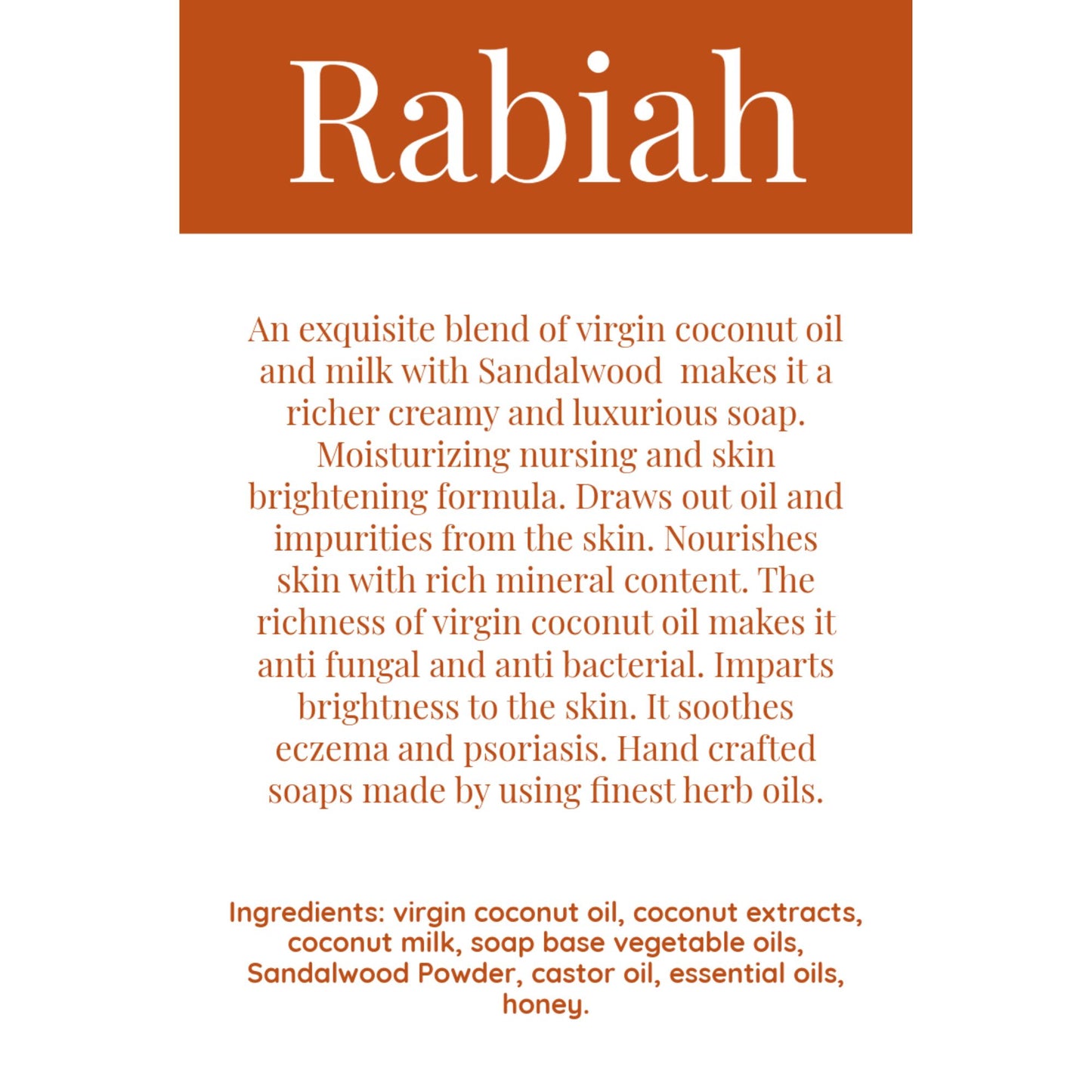 Coconut Sandalwood Soap