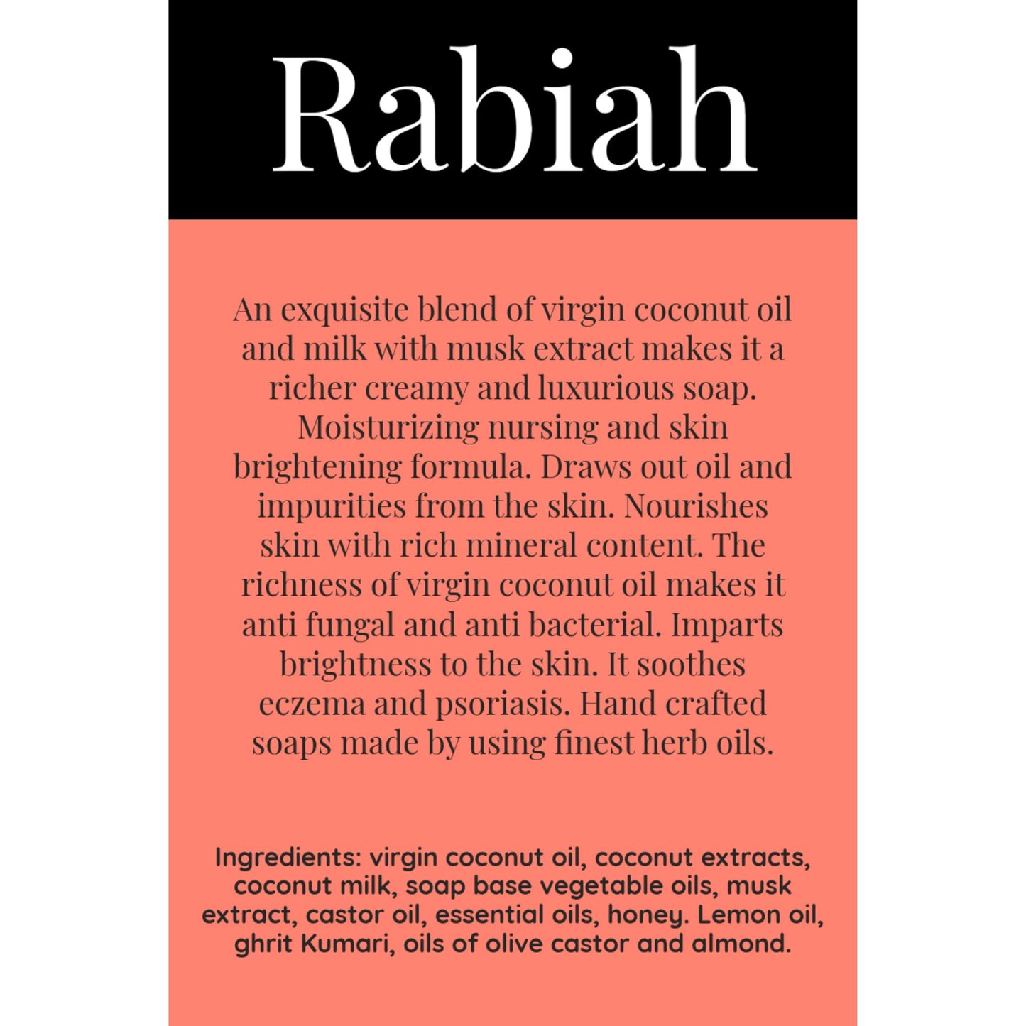 Coconut Earthy Musk Soap