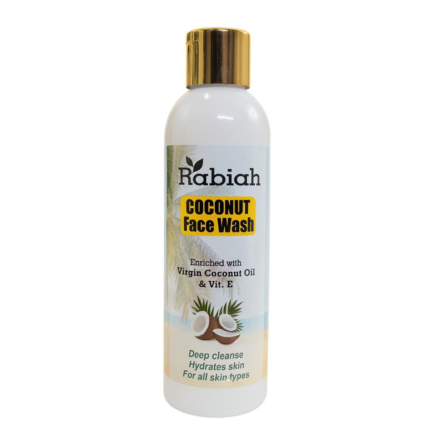 Rabiah Coconut Face Wash with Virgin Coconut Oil & Vitamin E – 200 ml