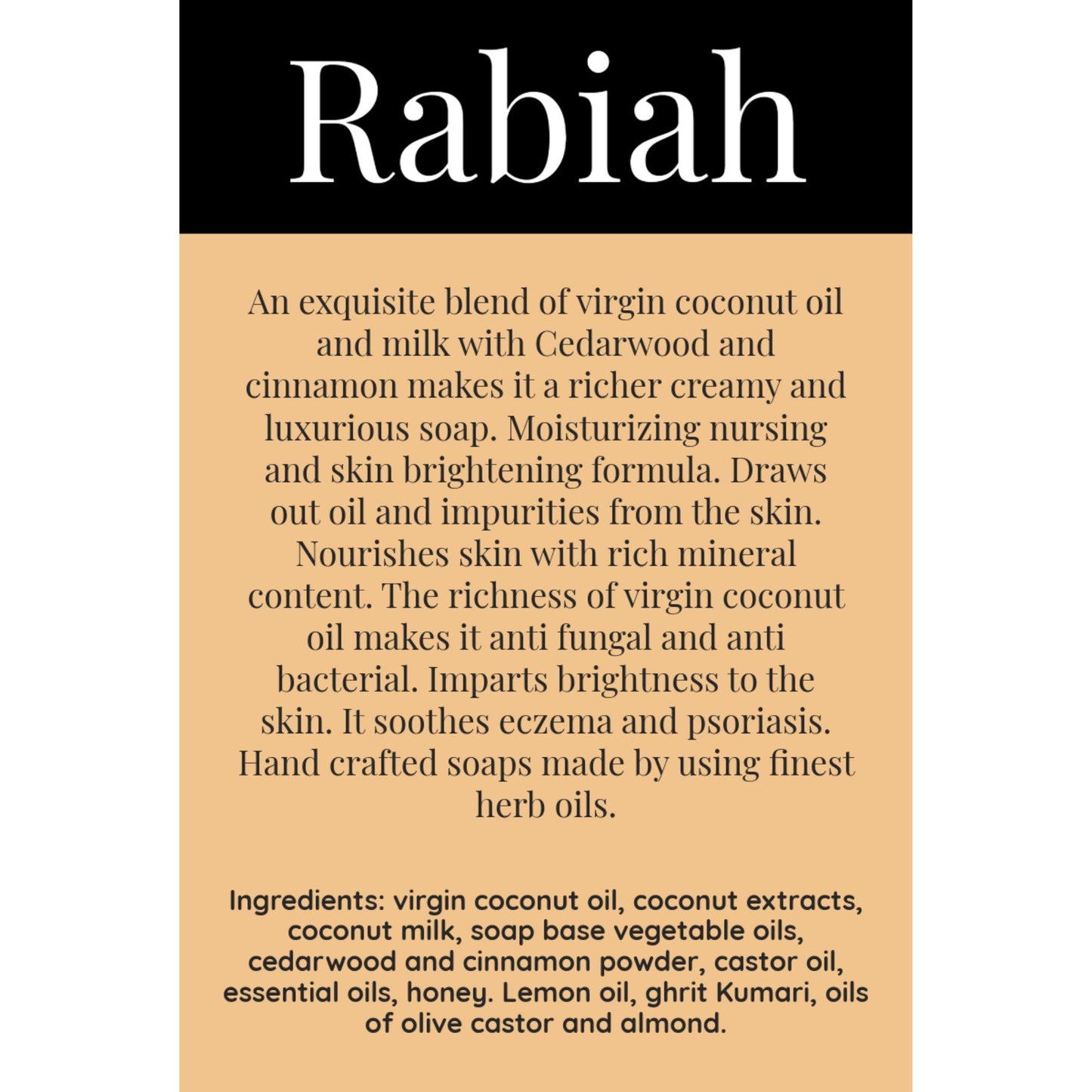 Coconut Cedarwood & Cinnamon Soap