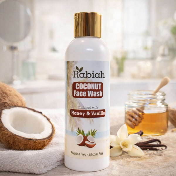 Rabiah Coconut Face Wash with Honey & Vanilla (200 ml)