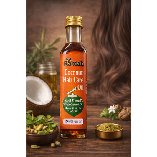 Rabiah Coconut Hair Care Oil – with Ayurvedic Herbs | 250 ml
