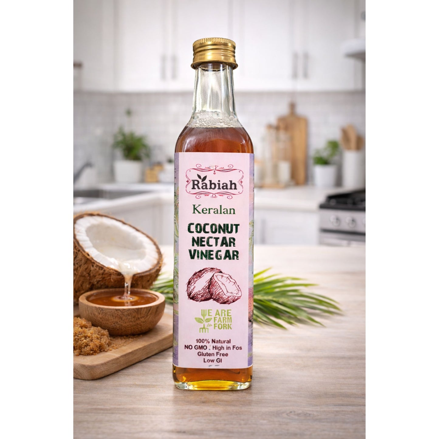 Rabiah Coconut Nectar Vinegar – 100% Natural