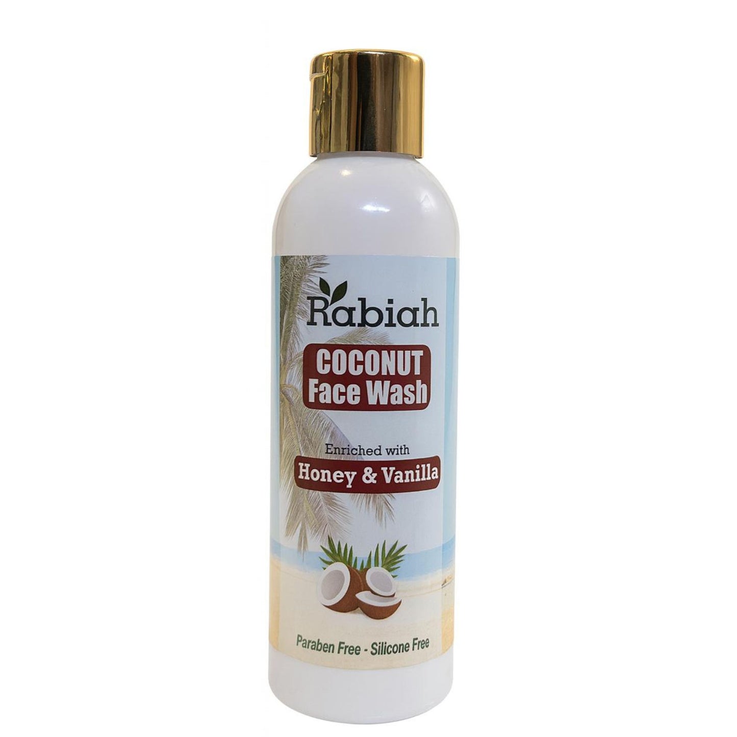 Rabiah Coconut Face Wash – Honey & Vanilla (200 ml)