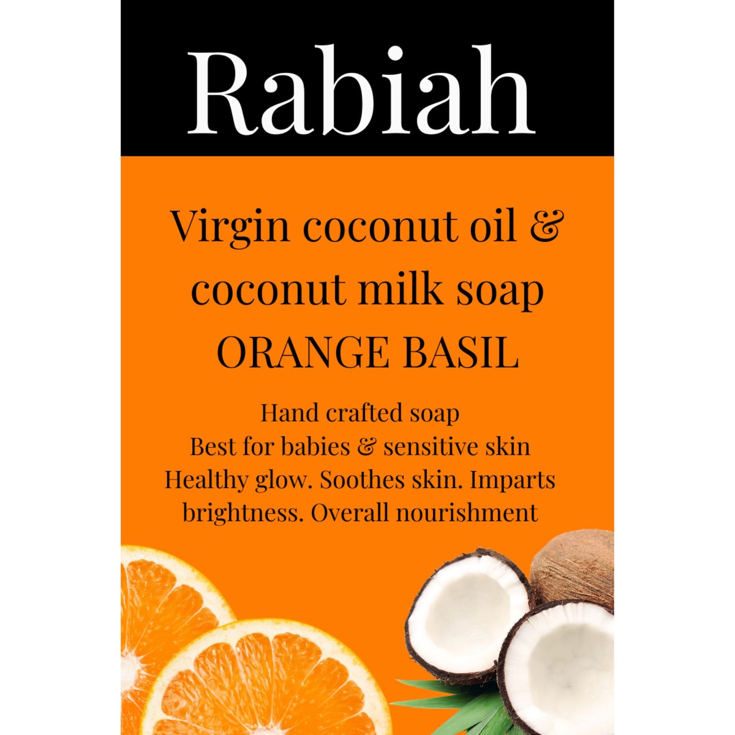 Coconut Orange Basil Soap