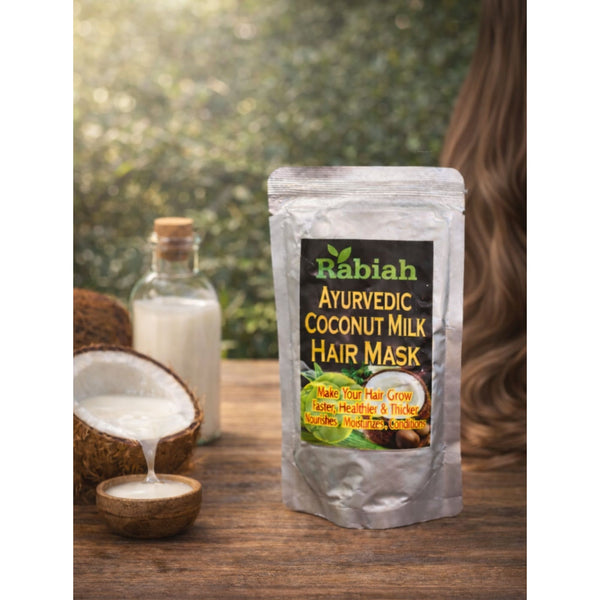 Rabiah Ayurvedic Coconut Milk Hair Mask (100 ml) – Nourishing & Moisturizing Hair Care