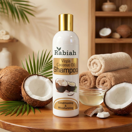 Rabiah Virgin Coconut Shampoo – Conditioning & Moisturizing (200 ml)